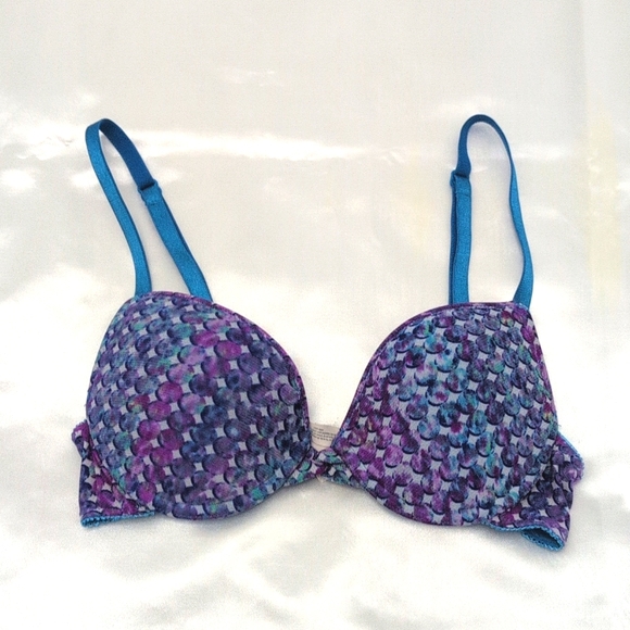 Turquoise Padded Bra, 34A, By On Gossamer, Intimates, Bralette - Picture 2 of 10